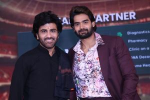 Sharwanand, Kartikeya @ Bhaje Vaayu Vegam Pre Release Event Stills