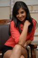 Bhanu Sree Mehra Hot Images in Red Shirt & Black Skirt