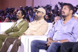 Siddharth, Kamal, Shankar @ Bharateeyudu 2 Movie Press Meet Stills