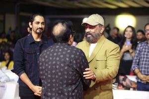 Siddharth, Brahmanandam, Kamal Haasan @ Bharateeyudu 2 Movie Pre-Release Event Stills