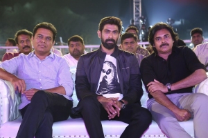 KTR, Rana, Pawan Kalyan @ Bheemla Nayak Pre-Release Event Stills