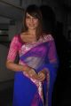 Bipasha Basu New Hot Pictures in Blue Faux Georgette Saree