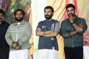 Sandilya Pisapati, Nag Ashwin, Raja Goutham @ Brahma Anandam Pre-Release Event Stills