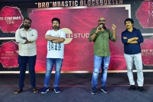 Kalyan Chakravarthy, Kasarla Shyam, Sujith Vaassudev, AS Prakash @ Bro Movie Success Meet Stills