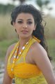 Kajal Hot in Yellow Skirt at Goa Beach