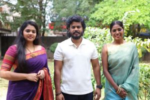 Meghana Ellen, Syed Majeed, Saranya Ravichandran @ BYRI Movie Press Meet Stills