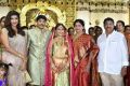 Manchu Lakshmi @ C Kalyan son Teja - Naga Sree Wedding Reception Photos
