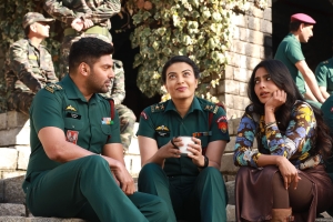 Arya, Kavya Shetty, Aishwarya Lekshmi in Captain Movie HD Images