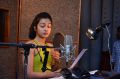 Actress Catherine Tresa dubbing for Gautham Nanda Photos