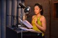 Actress Catherine Tresa dubbing for Gautham Nanda Photos