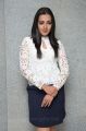 Catherine Tresa in White Top & Business Skirt