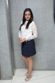 Catherine Tresa in White Top & Business Skirt