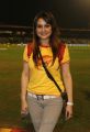 Actress Sonia Agarwal at CCL 3 Chennai Rhinos Vs Karnataka Bulldozers Match Photos