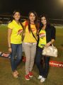 Madhu Shalini, Varalaxmi Sarathkumar, Sonia Agarwal at Chennai Rhinos Vs Karnataka Bulldozers Match Photos