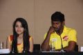 Trisha, Vishal @ CCL 4 Chennai Rhinos Team Press Meet Stills