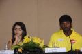 Trisha, Vishal @ CCL 4 Chennai Rhinos Team Press Meet Stills