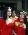 Sunny Leone, Charmi @ CCL 4 Telugu Warriors vs Kerala Strikers Match Stills