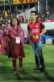 Radhika Sarathkumar, Akhil Akkineni at CCL 2012 Final Match