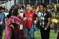 Radhika Sarathkumar, Akhil Akkineni at CCL 2012 Final Match