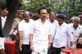 MK Stalin Pay Homage to MS Viswanathan Photos