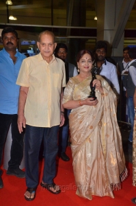Krishna, Vijaya Nirmala at 64th Filmfare Awards South 2017 Red Carpet Photos