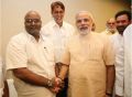 MM Keeravani Meets Narendra Modi @ Hyderabad Photos