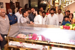 Akhil Akkineni pay homage to Krishna Photos