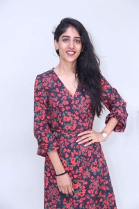 Actress Chandini Chowdary Stills @ Sammathame Movie Success Meet