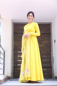 Actress Chandini Chowdary Yellow Dress Photos