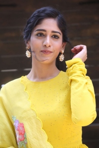 Actress Chandini Chowdary in Yellow Dress Photos