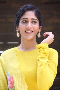 Actress Chandini Chowdary Yellow Dress Photos