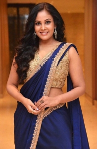 Actress Chandini Tamilarasan Saree Pics @ Ram Asur Pre-Release Event