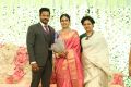 Actress Lakshmi Ramakrishnan @ Nanda Chandini Tamilarasan Wedding Reception Stills