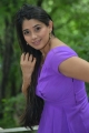 Actress Chandni Bhagwanani in Violet Dress Pics @ Andamaina Lokam Movie Opening