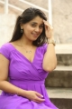 Actress Chandni Bhagwanani in Violet Dress Pics @ Andamaina Lokam Movie Opening
