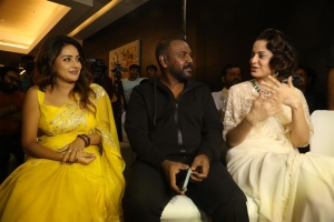 Mahima Nambiar, Raghava Lawrence, Kangana Ranaut @ Chandramukhi 2 Movie Press Meet Stills