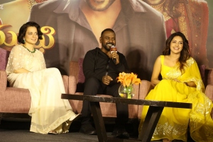 Kangana Ranaut, Raghava Lawrence, Mahima Nambiar @ Chandramukhi 2 Movie Press Meet Stills