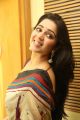 Actress Charmy Kaur Stills in Multi Color Printed Saree