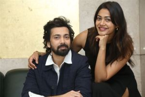 Indhra Ram, Payal Radhakrishna @ Chaurya Paatam Movie Teaser Launch Stills