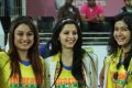 Sonia Agarwal, Vedika, Poonam Bajwa at Chennai Rhinos vs Mumbai Heroes Match Photos