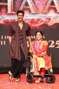 Vicky Kaushal, Rashmika Mandanna @ Chhaava Movie Press Meet Stills