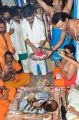 Ram Charan @ Chiranjeevi Birthday Celebrations 2016 at Filmnagar Temple Photos