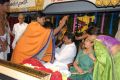 Minister Chiranjeevi visits Film Nagar Temple, Hyderabad