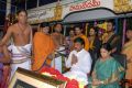 Minister Chiranjeevi visits Film Nagar Temple, Hyderabad