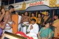 Minister Chiranjeevi visits Film Nagar Temple, Hyderabad