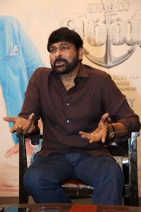 Actor Chiranjeevi Pictures @ Waltair Veerayya Movie Interview