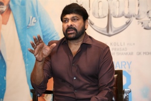 Actor Chiranjeevi Pictures @ Waltair Veerayya Interview