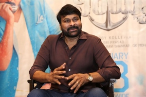 Actor Chiranjeevi Pictures @ Waltair Veerayya Interview