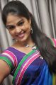 Telugu TV Anchor Chitralekha Photos in Blue Saree