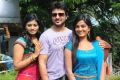 Sowmya, Raja, Sruthi at Chowrasta Telugu Movie Launch Stills